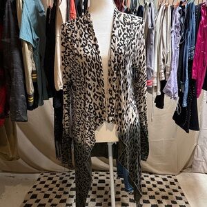 Daytrip Leopard Print Cardigan - Black and Cream